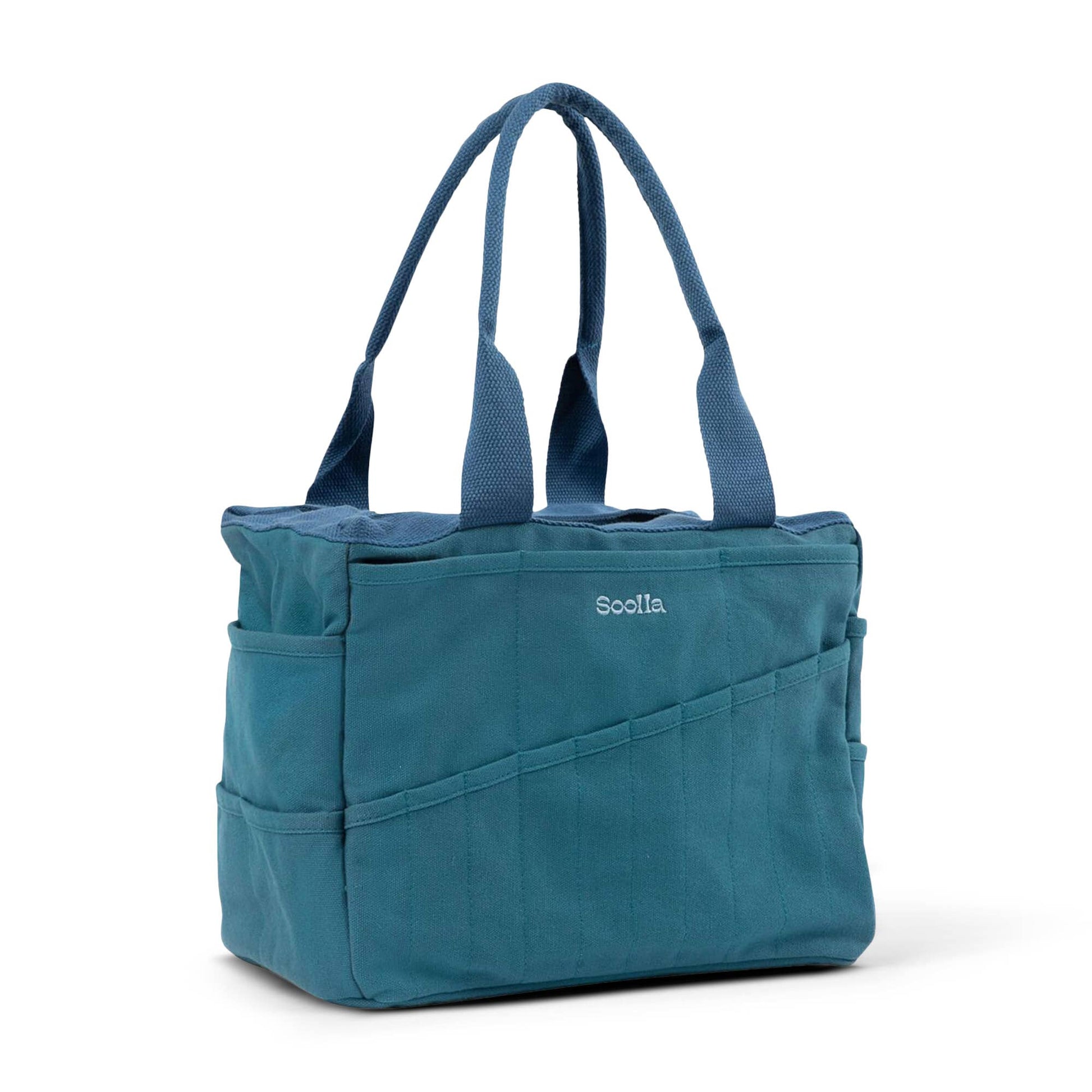 Soolla Studio Artist Bag, Aquamarine, Knitting Tote-4