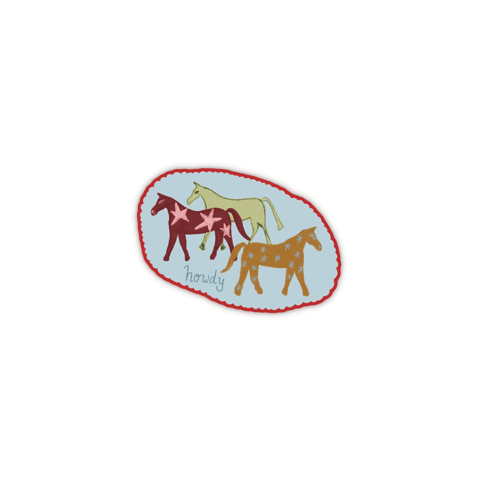Howdy Horse Die-Cut Sticker-1