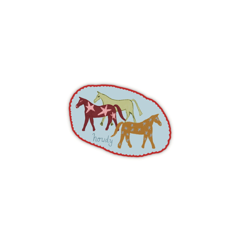 Howdy Horse Die-Cut Sticker-zoom-