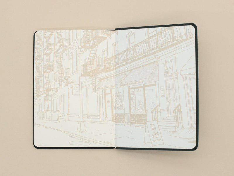 Goods for the Study Flexi Linen Journal - Pine-zoom-