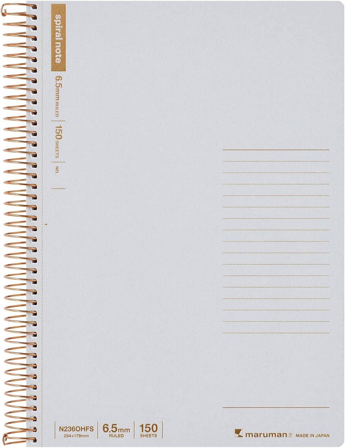 SPIRAL NOTEBOOK B5 LINE 6.5MM 150 SHEETS GREY (N236OHFS-51)-1