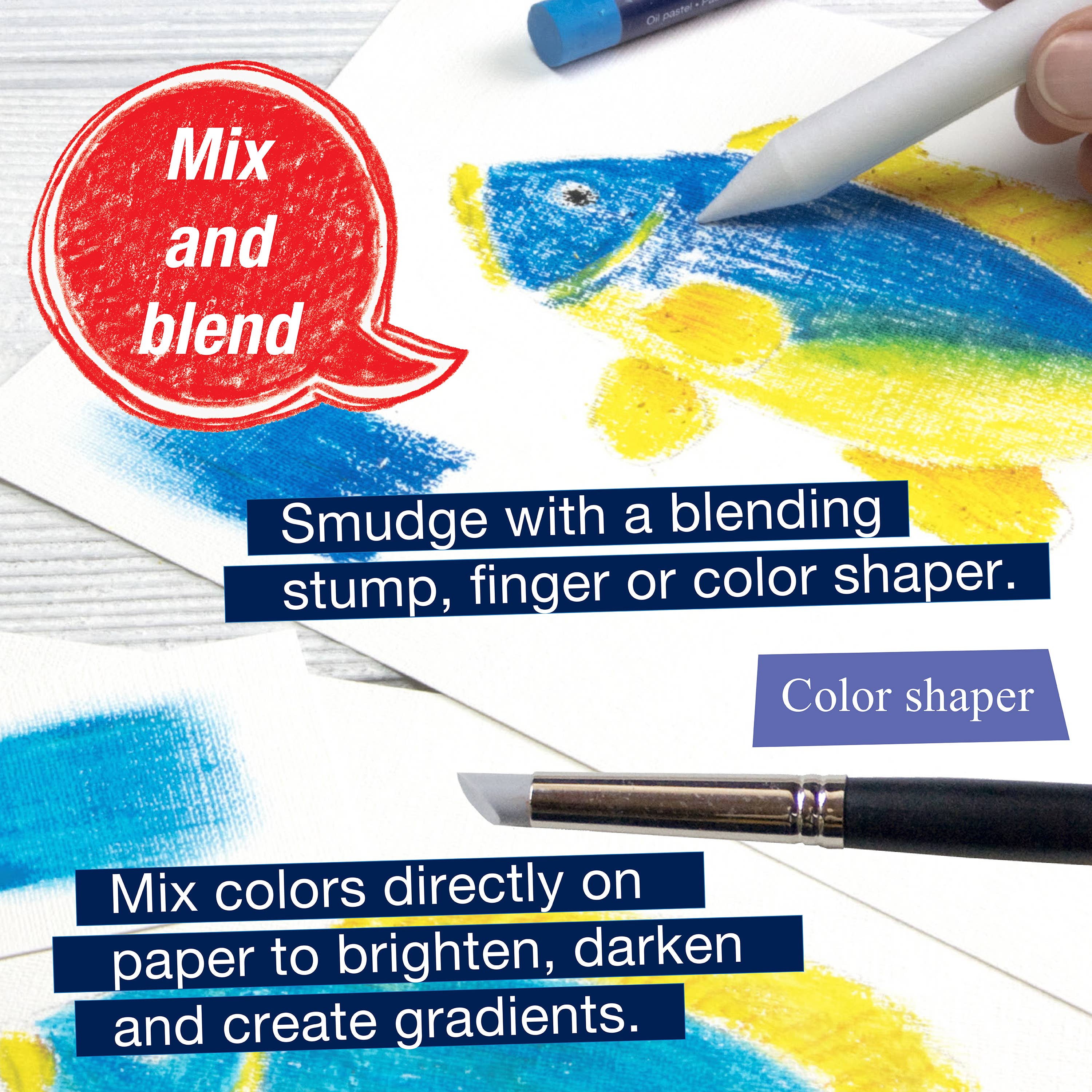Oil Pastel Crayons, Box of 12-zoom-4