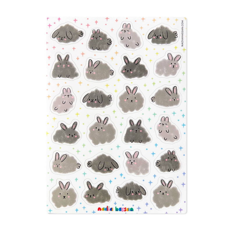 Dust Bunnies 5x7 Sticker Sheet-zoom-