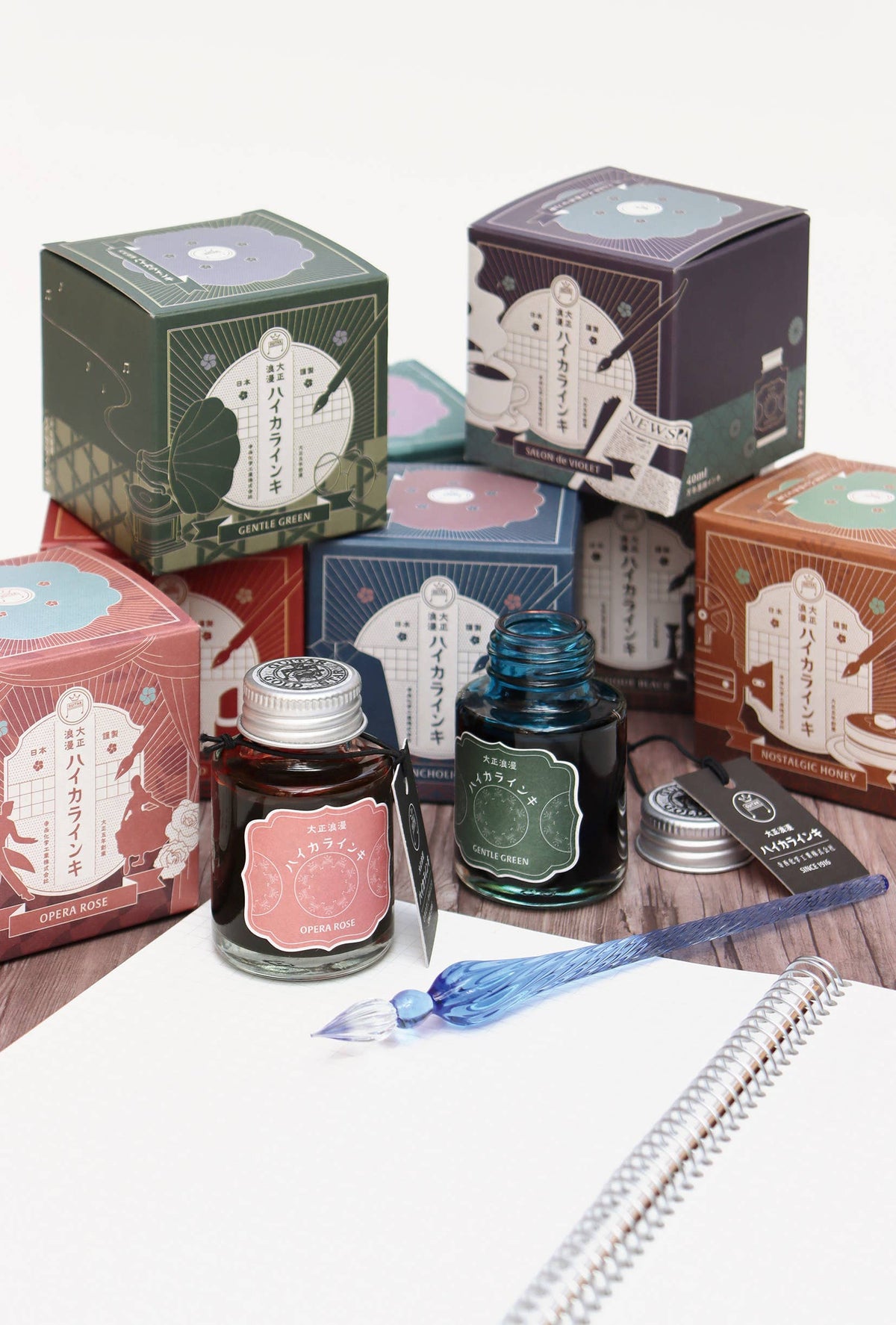 Teranishi fountain pen ink, Taisho-Roman Haikara 40ml-6