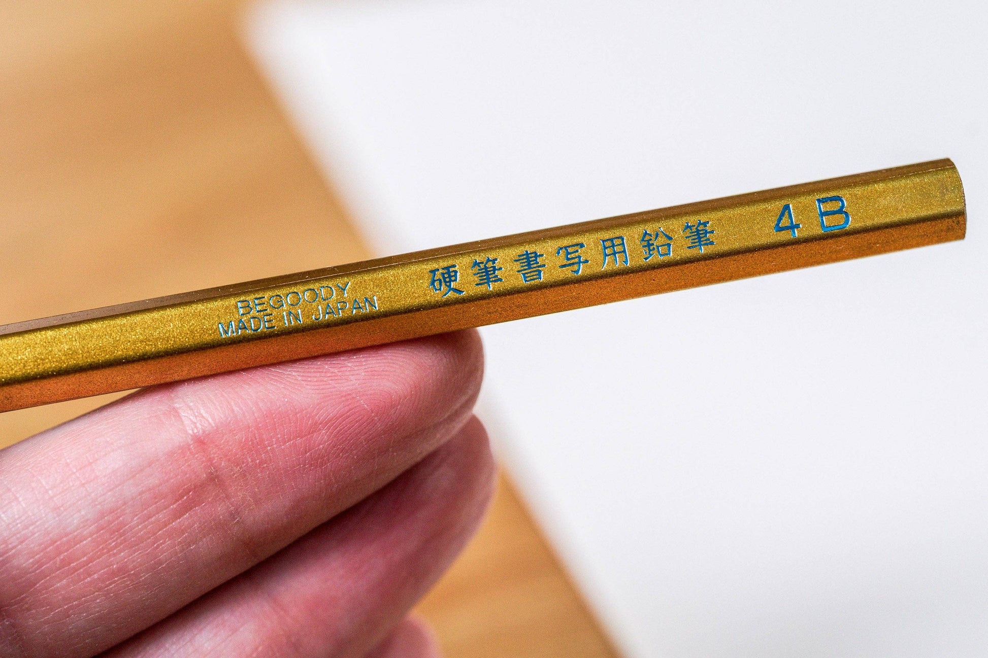 Calligraphy Pencil, 4B, Gold (POP Pack of 60)-4