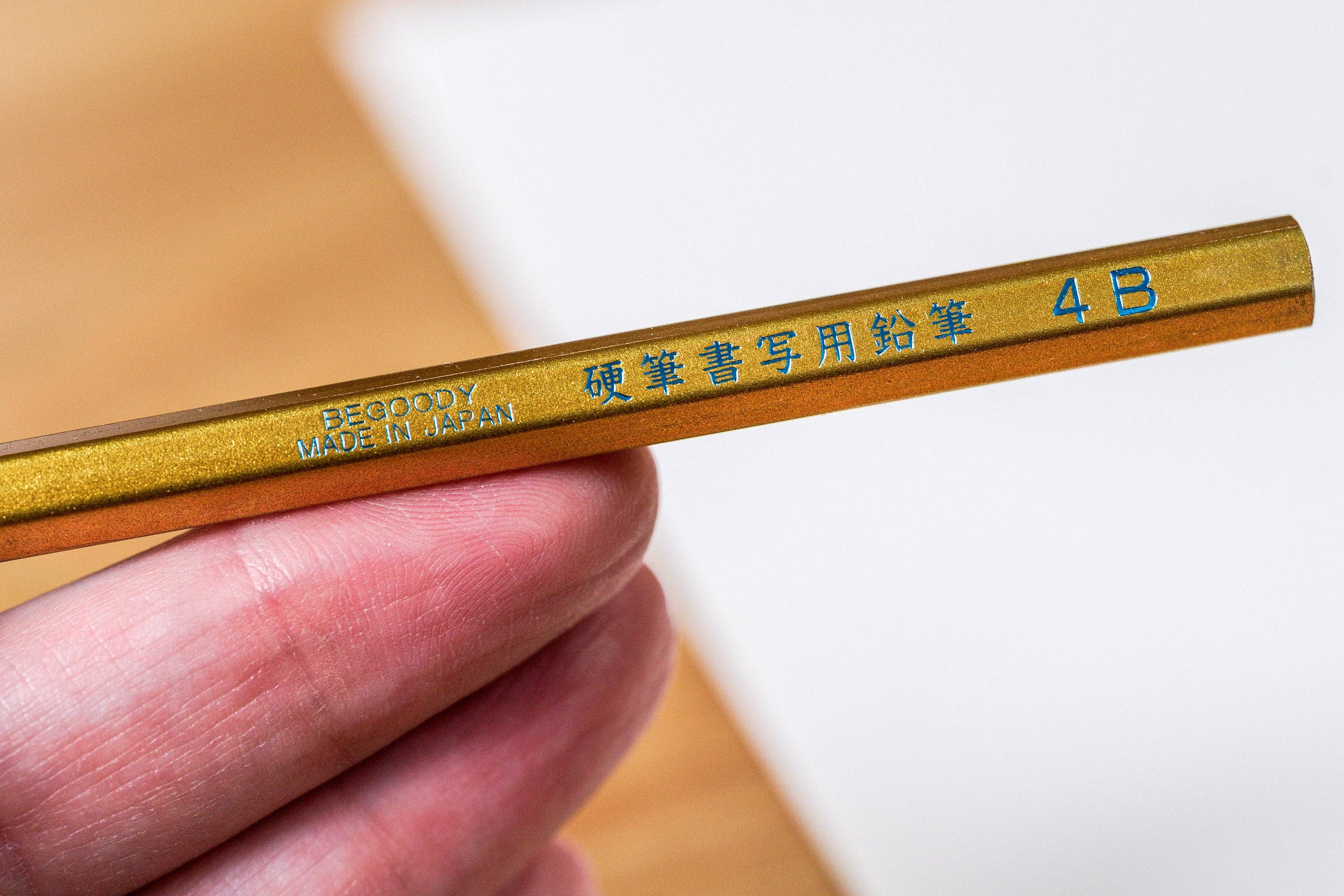 Calligraphy Pencil, 4B, Gold (POP Pack of 60)-zoom-4