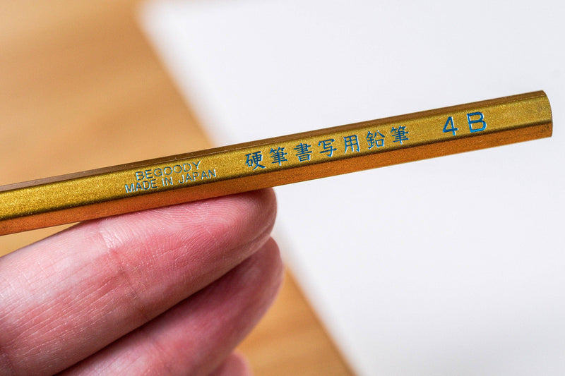 Calligraphy Pencil, 4B, Gold (POP Pack of 60)-zoom-