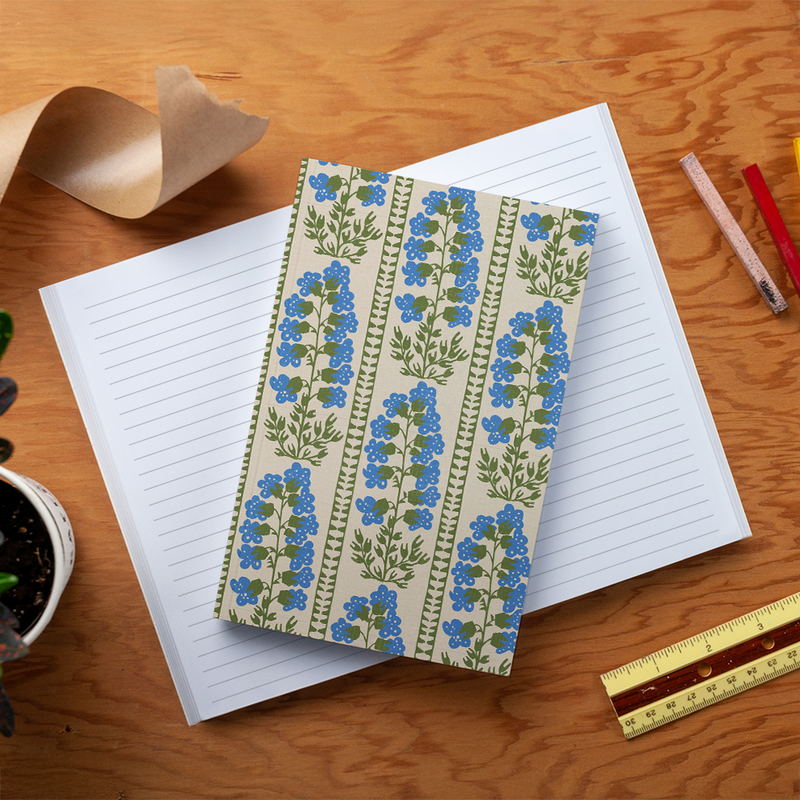 Delphinium Classic Layflat Notebook-zoom-