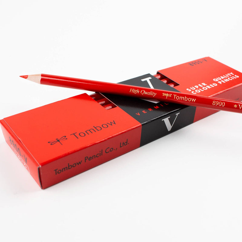8900-V Colored Pencil, Red-zoom-