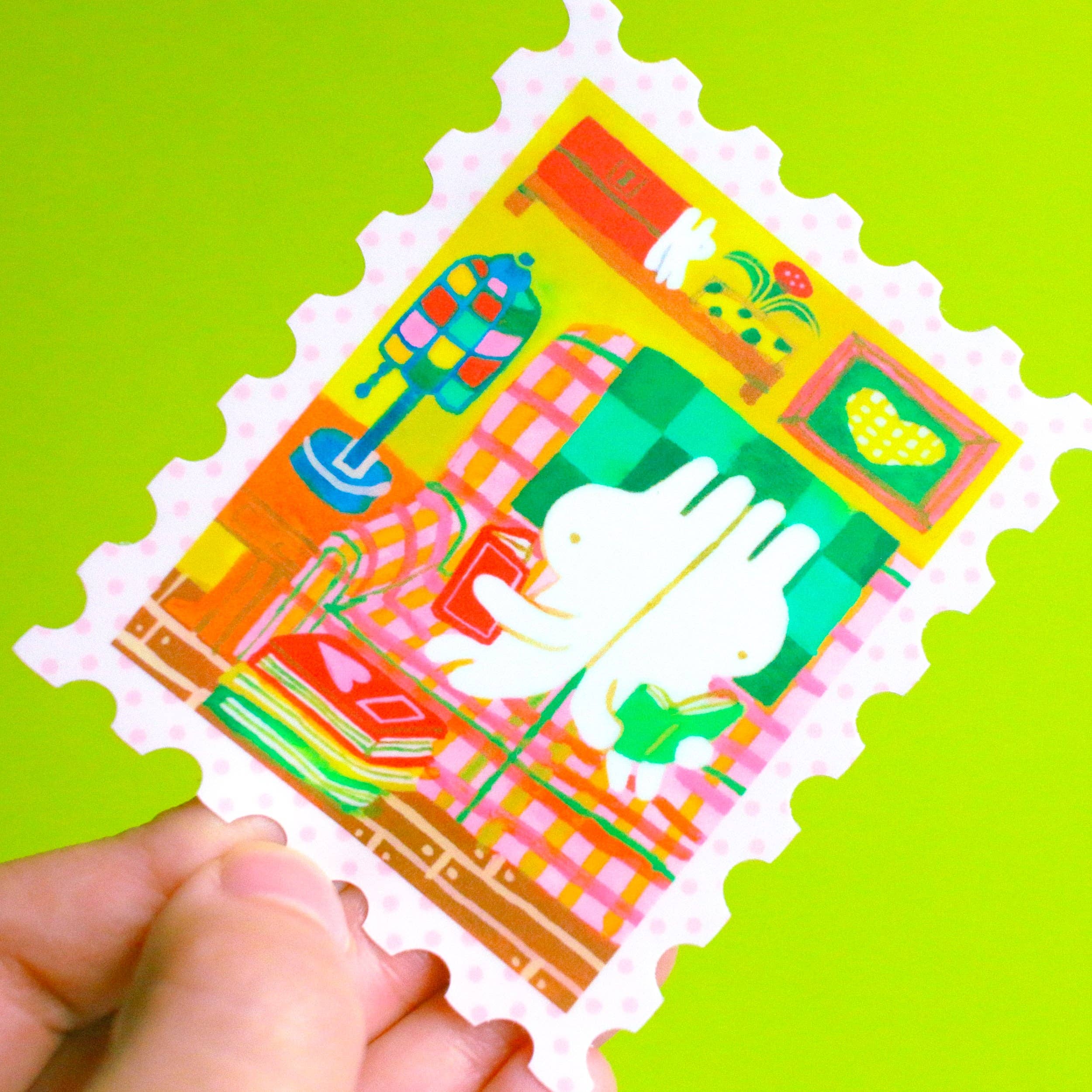 'Reading with You' Vinyl Sticker