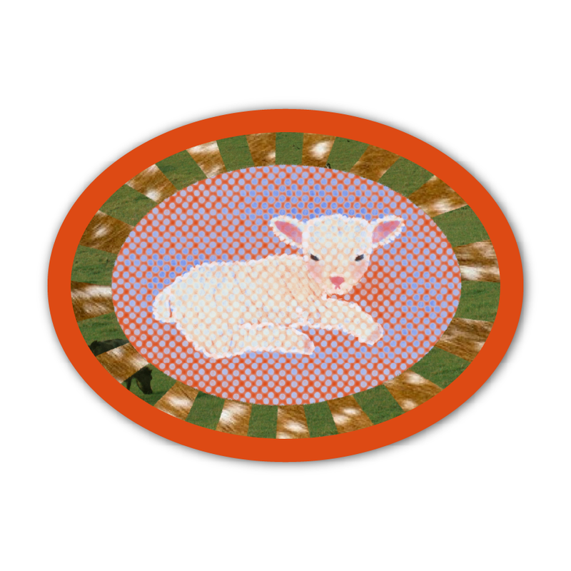 RED LAMB! Sticker-zoom-