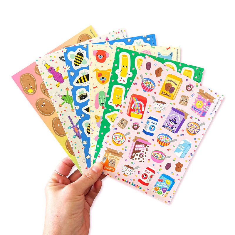 Delightful Doggos 5x7 Sticker Sheet-zoom-