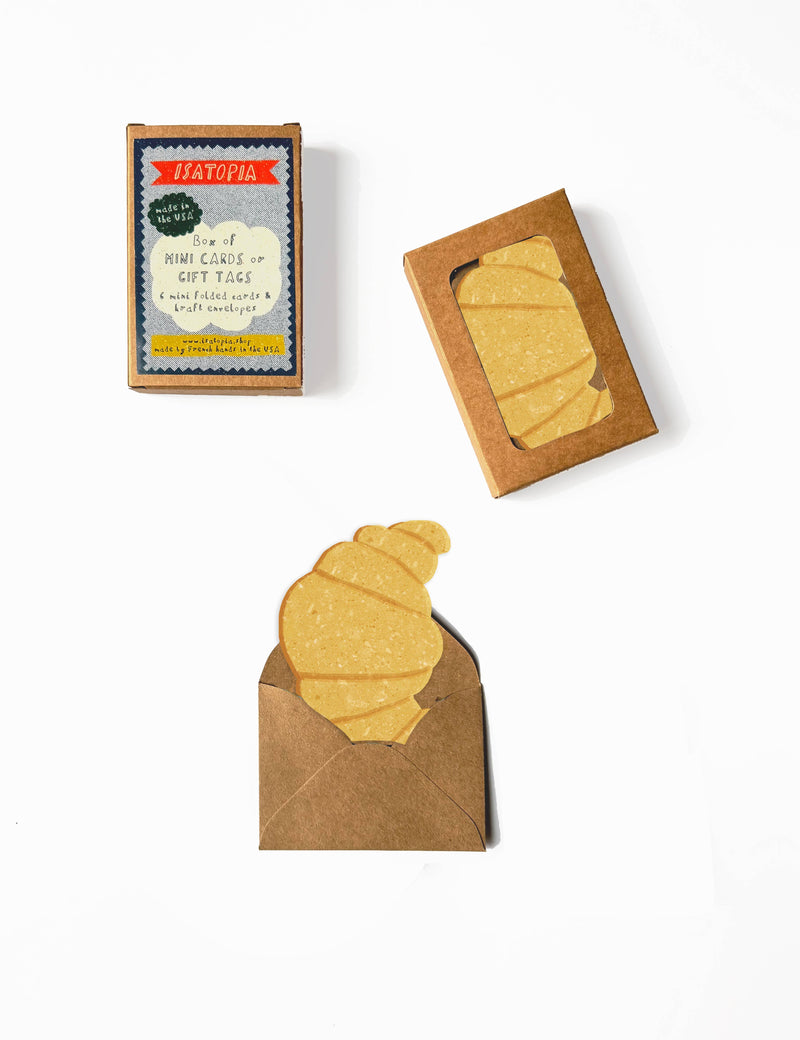 Croissant Mini Cards - box of 6-zoom-