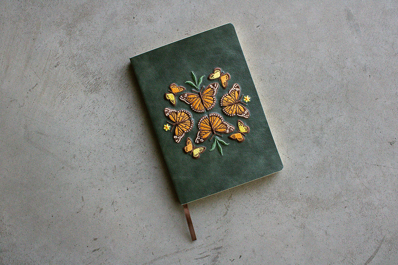 Butterfly Dance Embroidered Notebook-zoom-