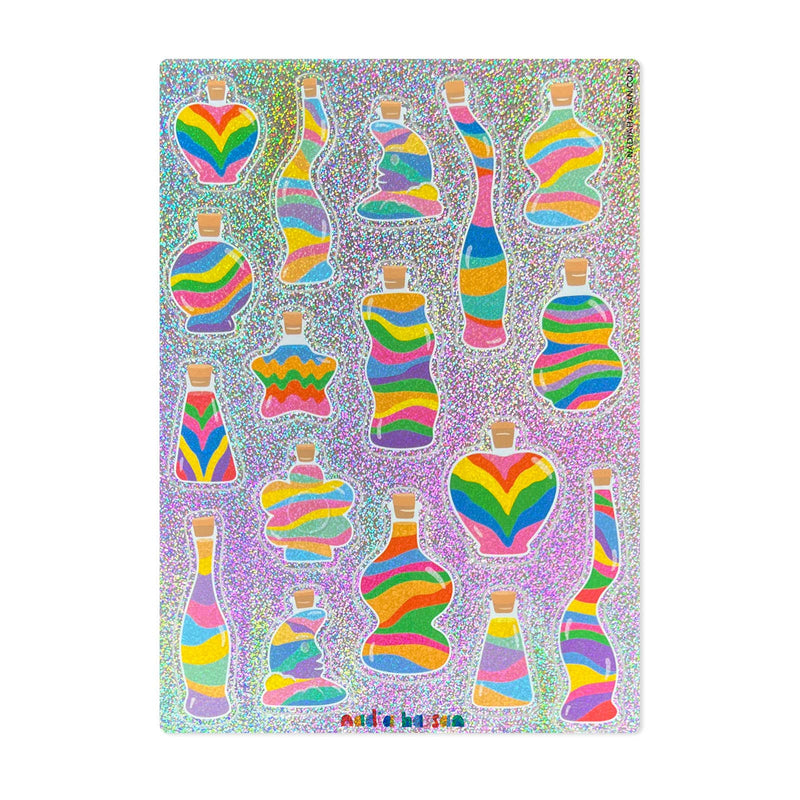 Sand Art 5x7 Glitter Sticker Sheet-zoom-