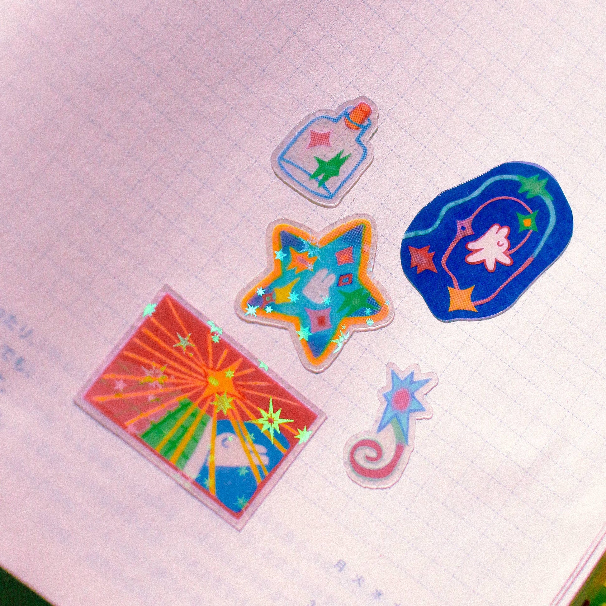 'Star Collector' A6 Star Holo Sticker Sheet-3