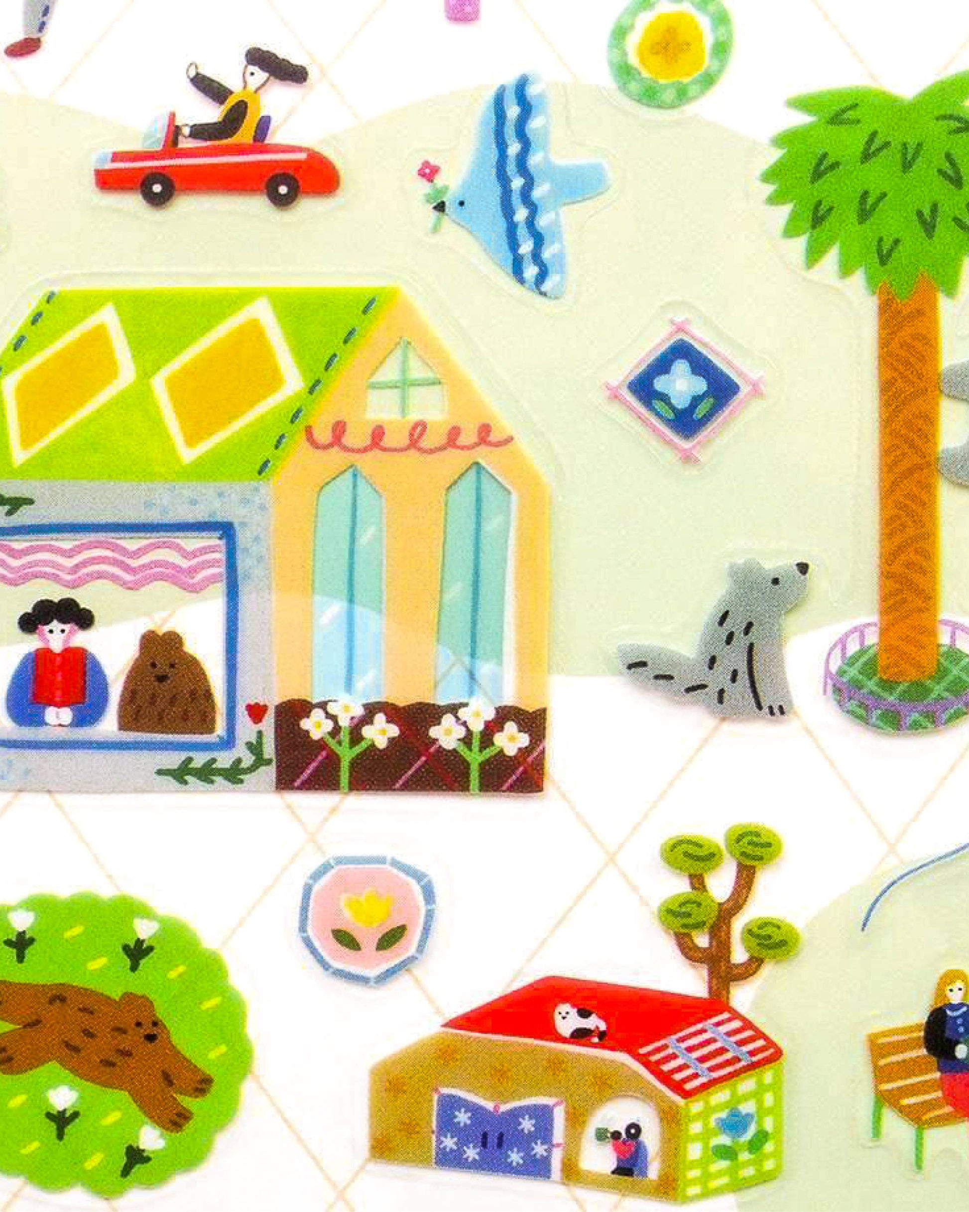 Clear Sticker Sheet - A Day in the City-3