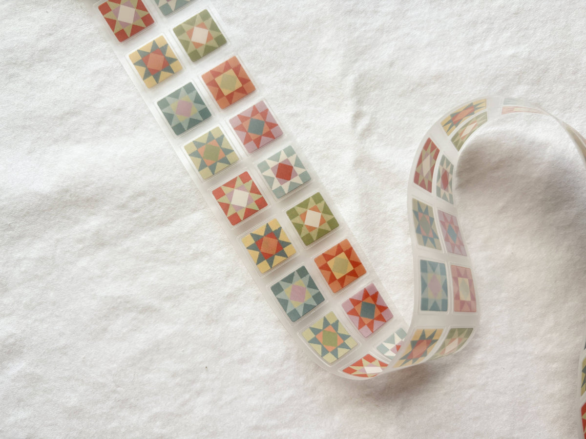 Whimsy Quilt Squares PET Tape
