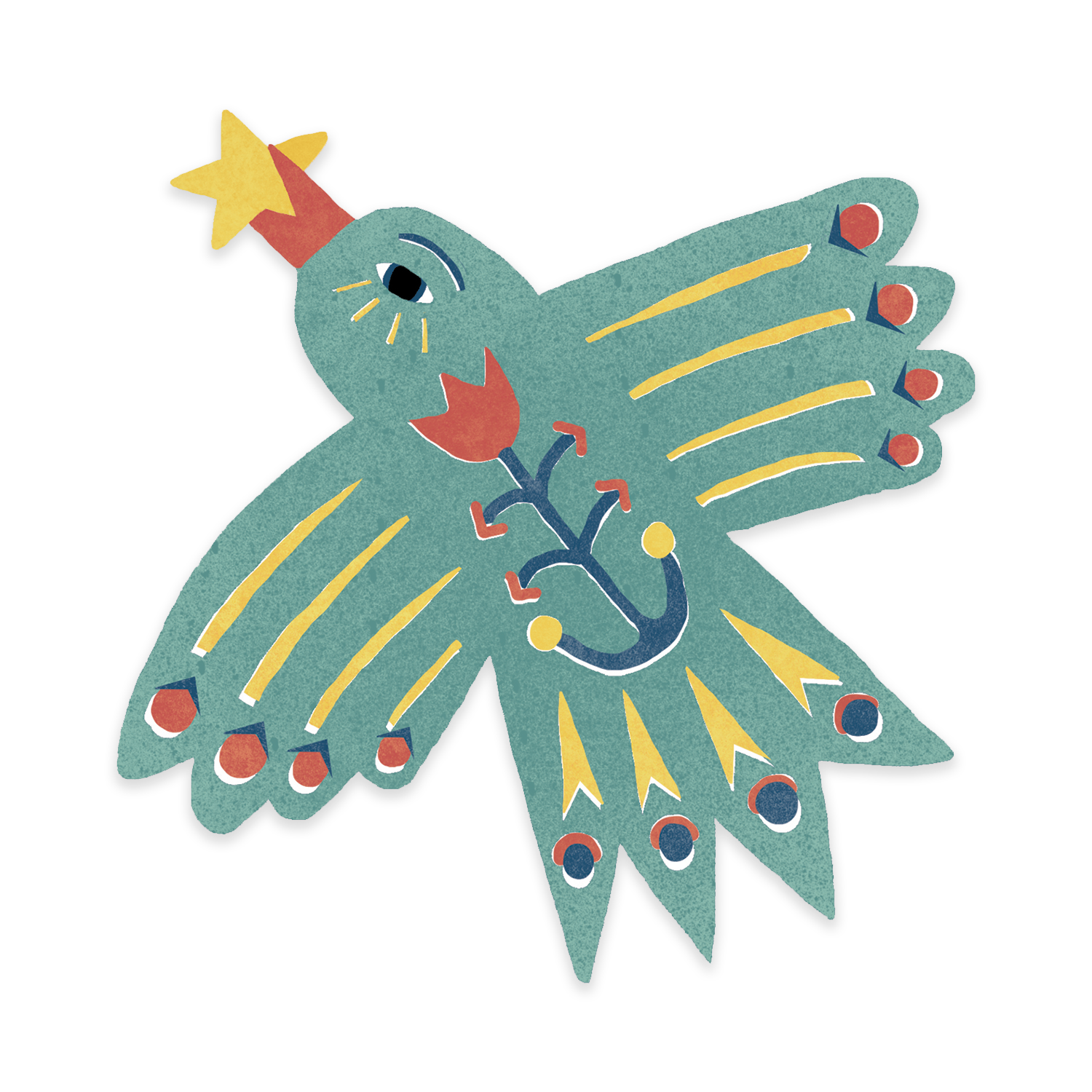 Star Bird Sticker-zoom-1