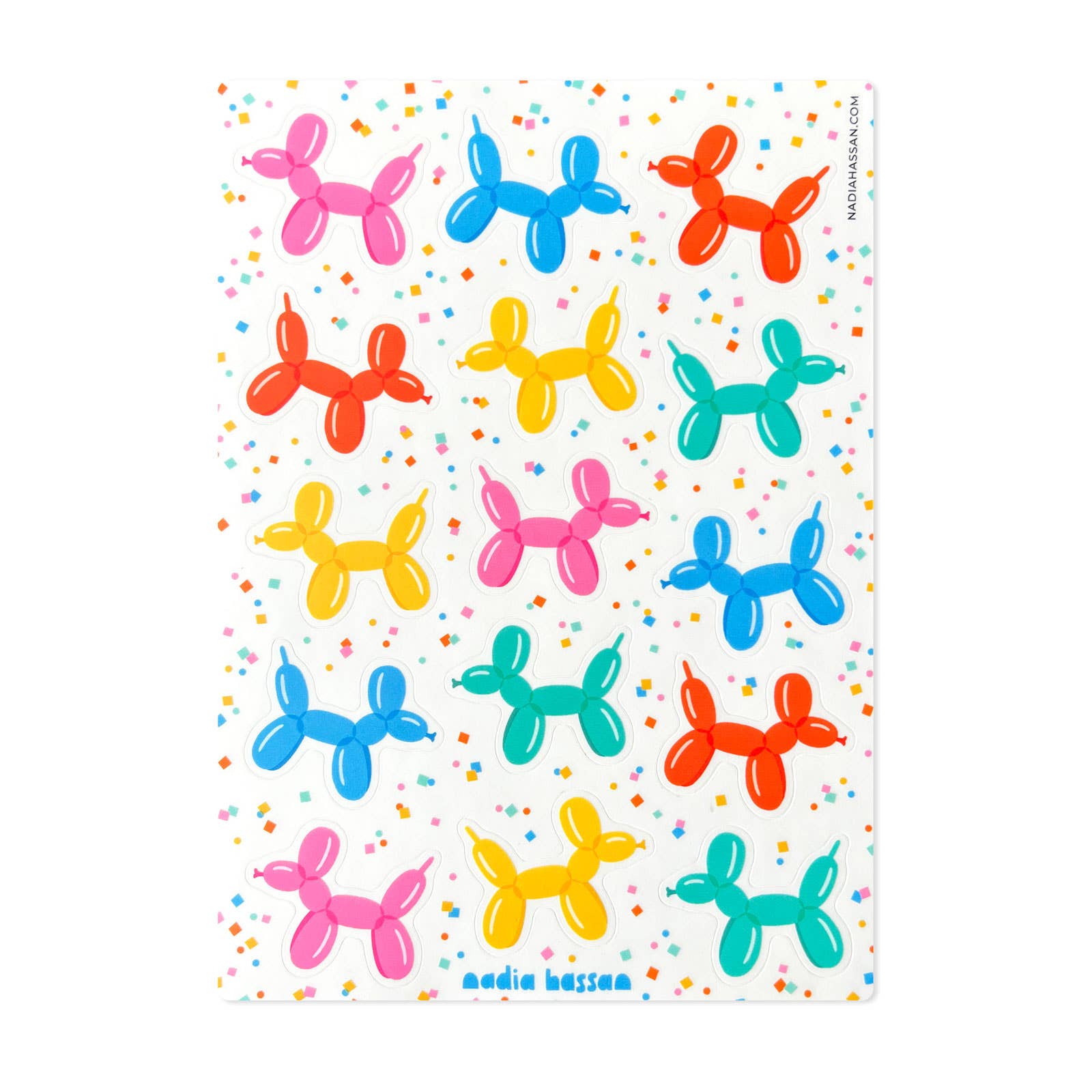Balloon Dogs 5x7 Sticker Sheet-1