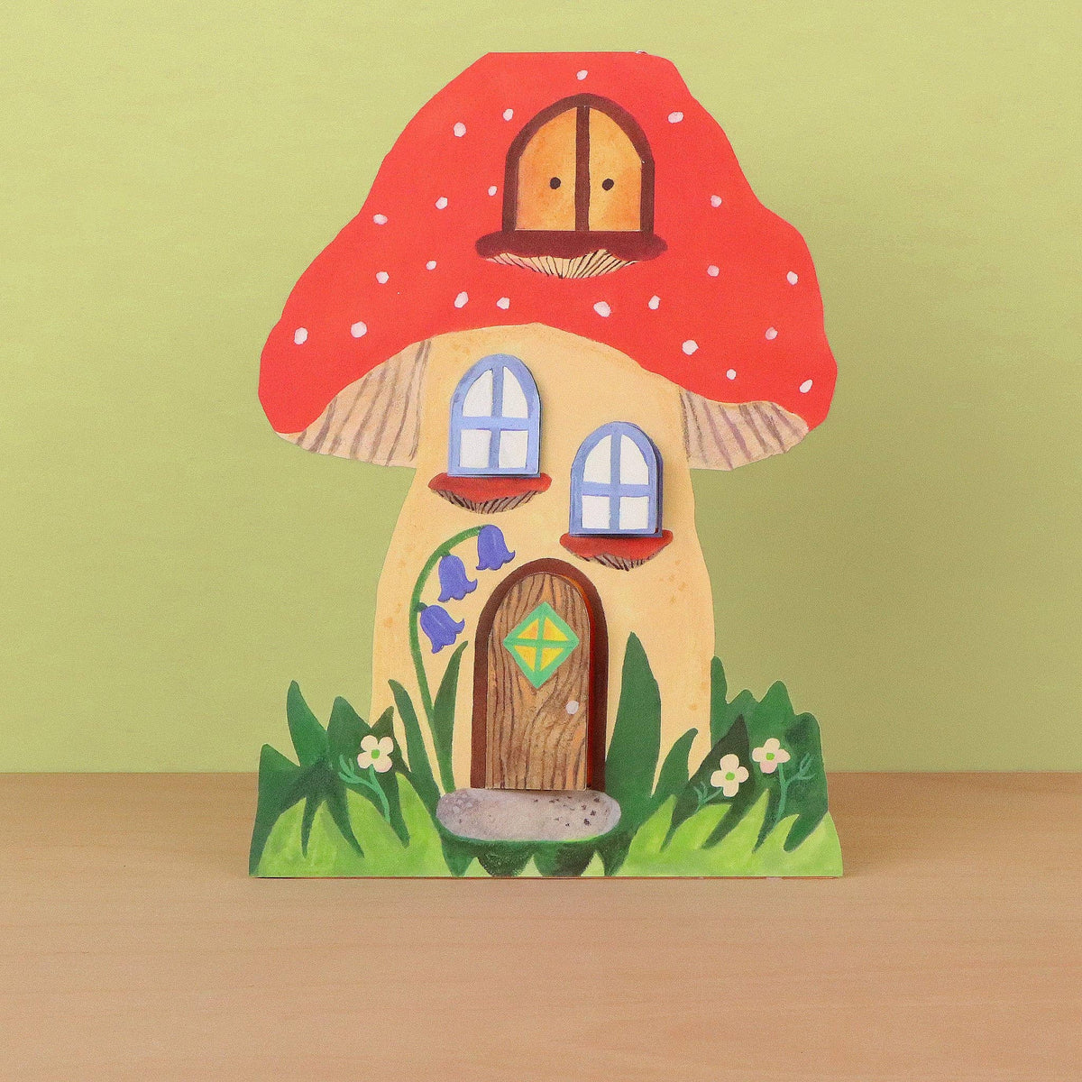 Toadstool Cottage 3D Die-Cut Greeting Card-zoom-2