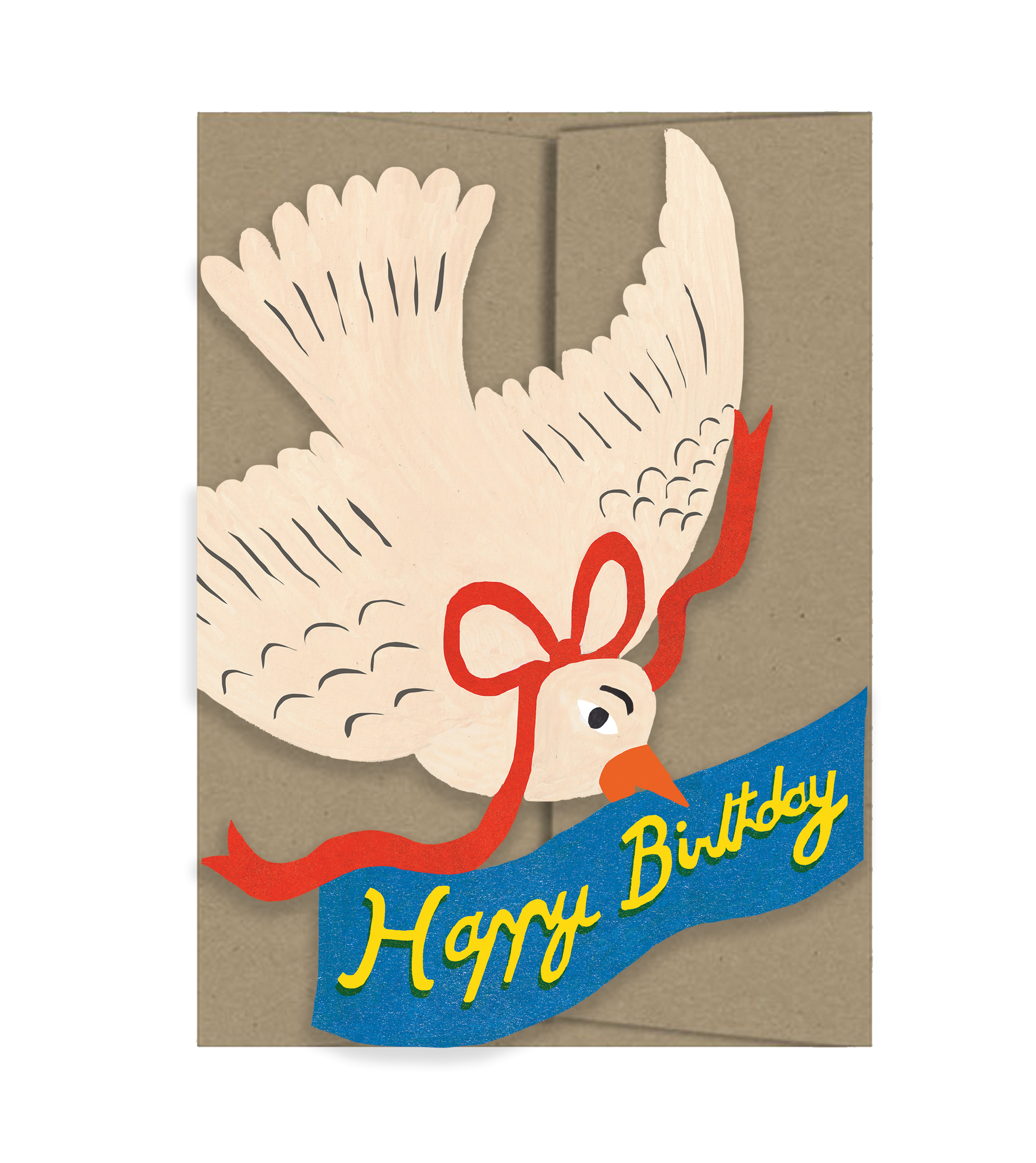 Happy Birthday Bird - Die Cut Card-1
