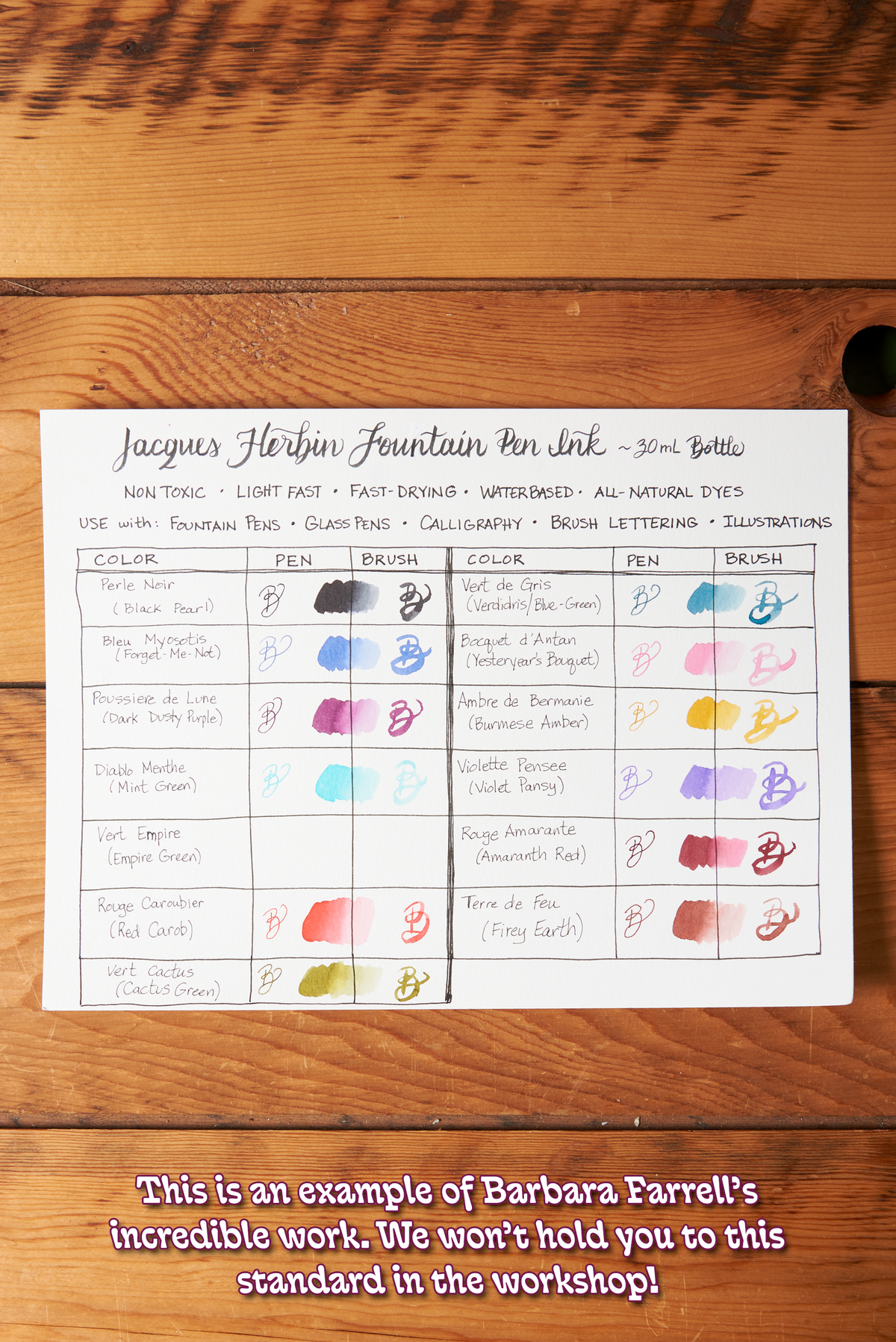 Brush Lettering/Modern Calligraphy Beginners Workshop