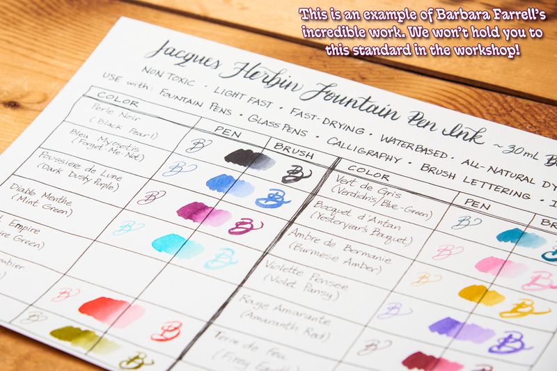 Brush Lettering/Modern Calligraphy Beginners Workshop-zoom-