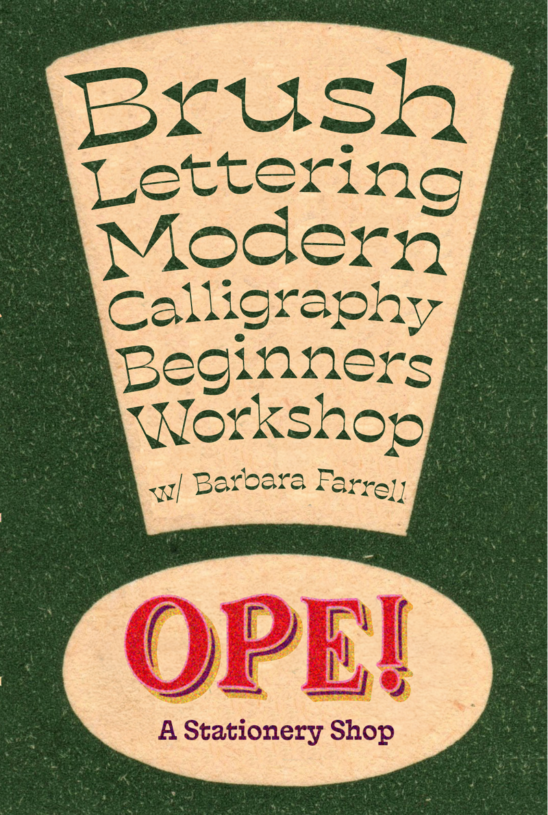 Brush Lettering/Modern Calligraphy Beginners Workshop-zoom-