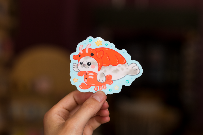 Lobster Seal Sticker-zoom-