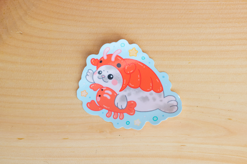 Lobster Seal Sticker-zoom-