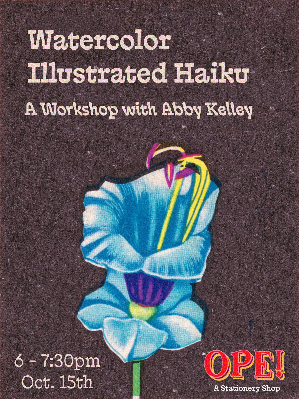 Watercolor Illustrated Haiku Workshop
