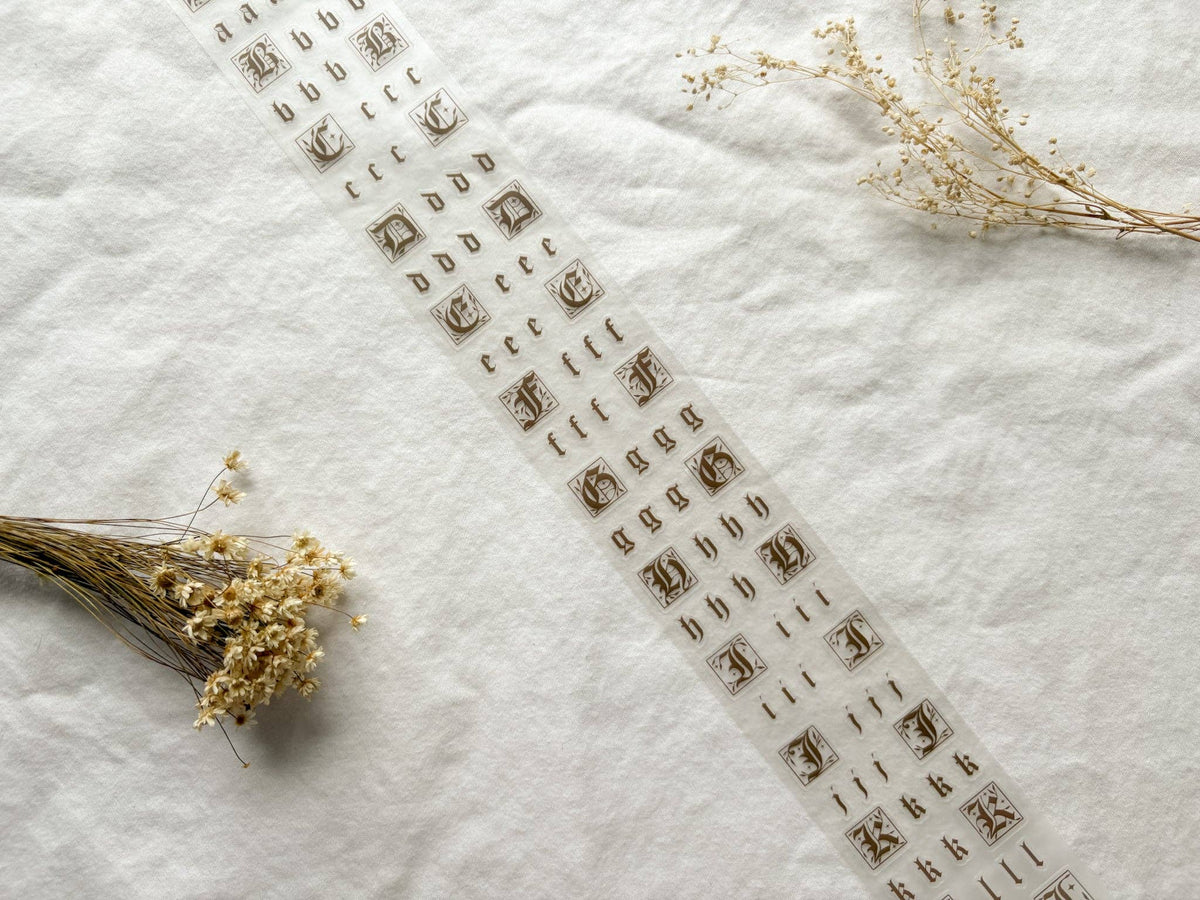Brown Fairytale Letters PET Tape-zoom-3