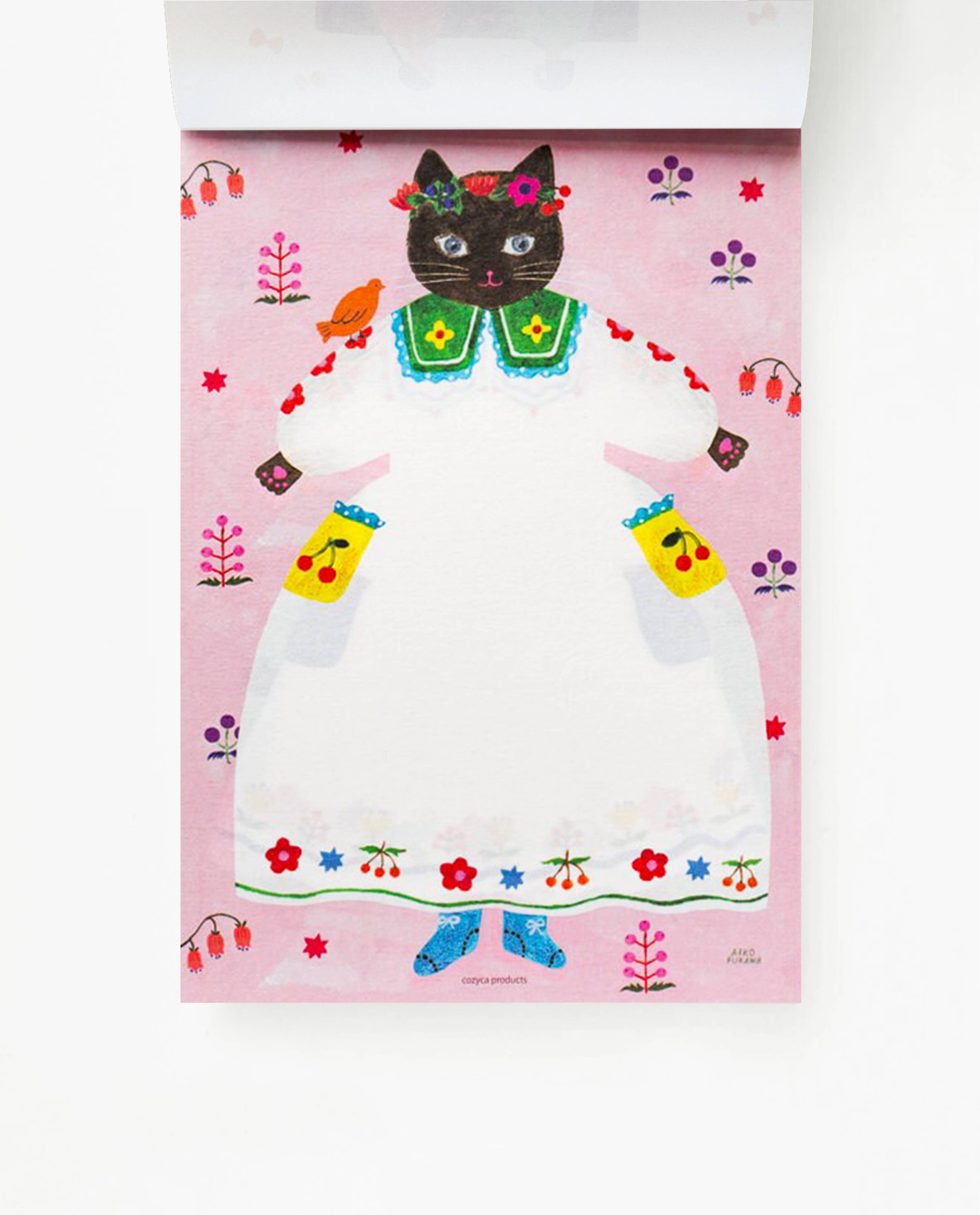 Large Writing Pad - Cat and Onepiece-zoom-4