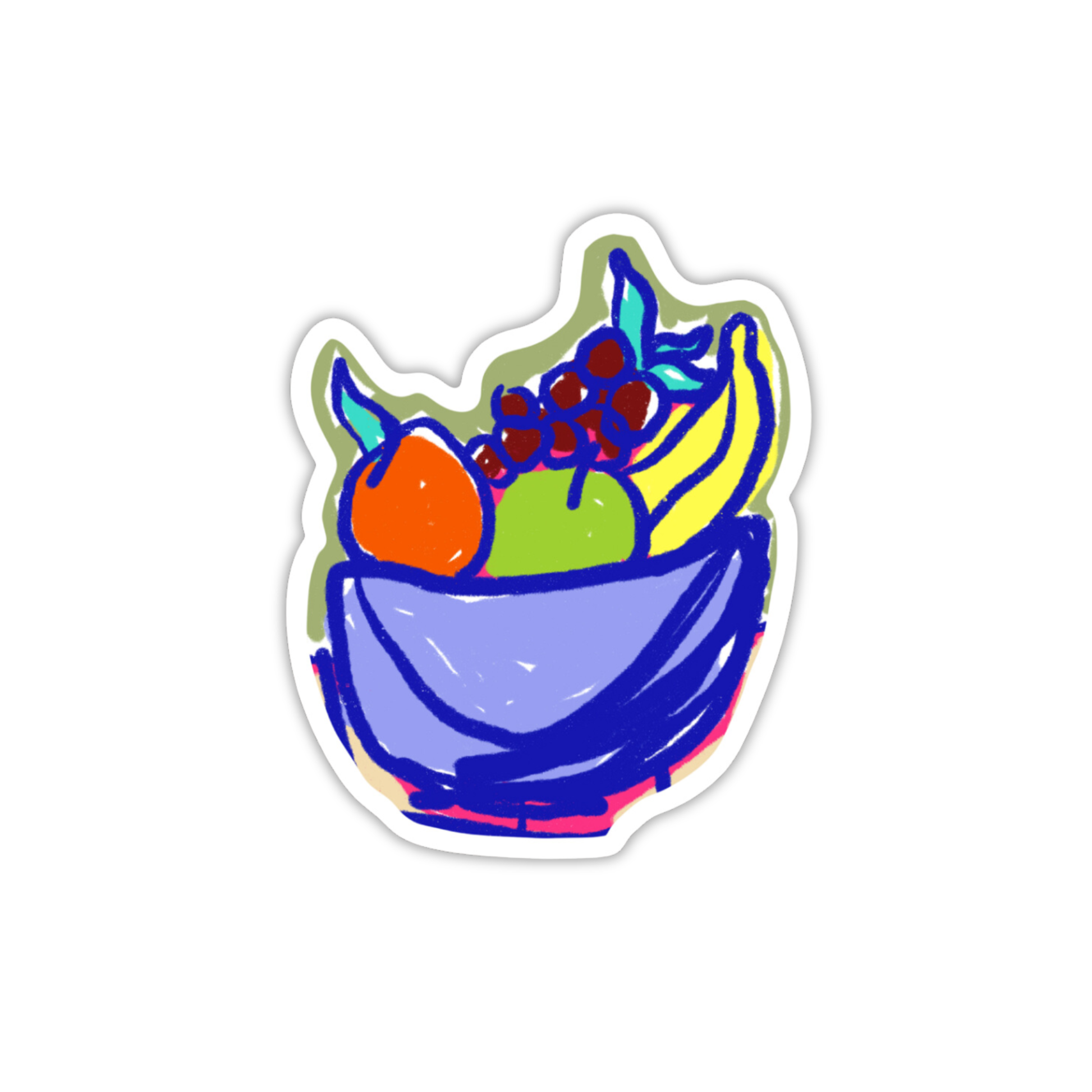 Fruit Bowl Die-Cut Sticker-1