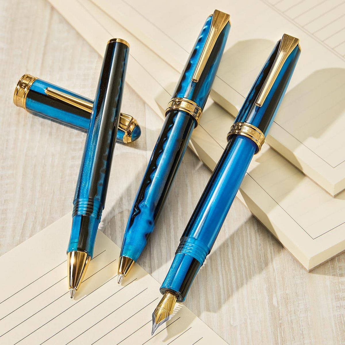 True Writer Classic Midnight Strata Fountain Pen-zoom-4