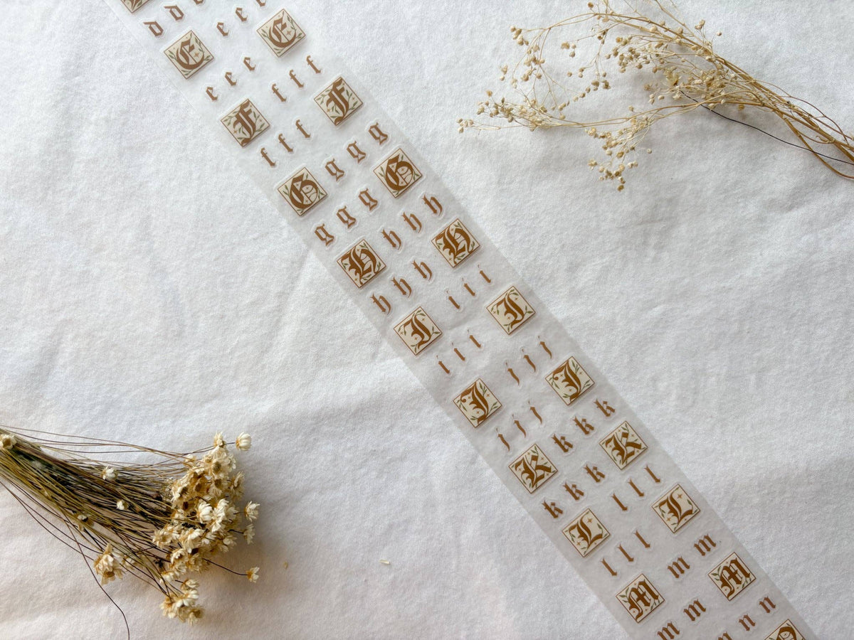 Folk Fairytale Letters PET Tape