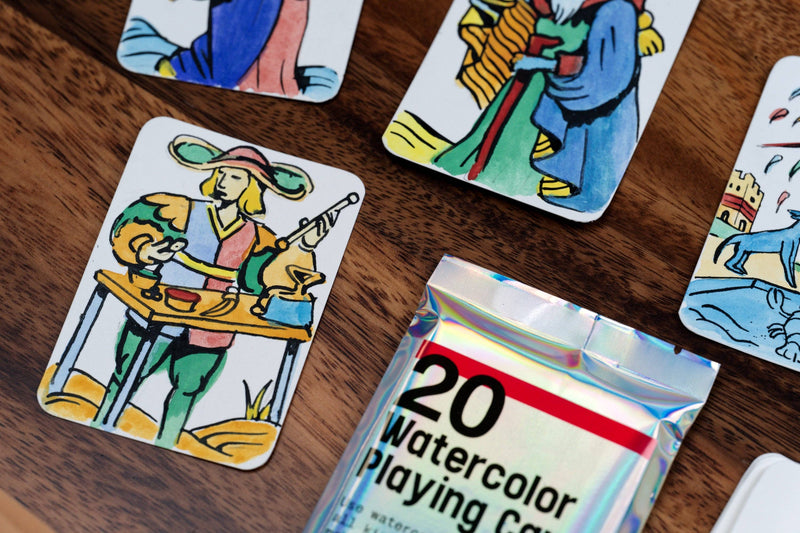 Watercolor Playing Cards, Pack of 20-zoom-