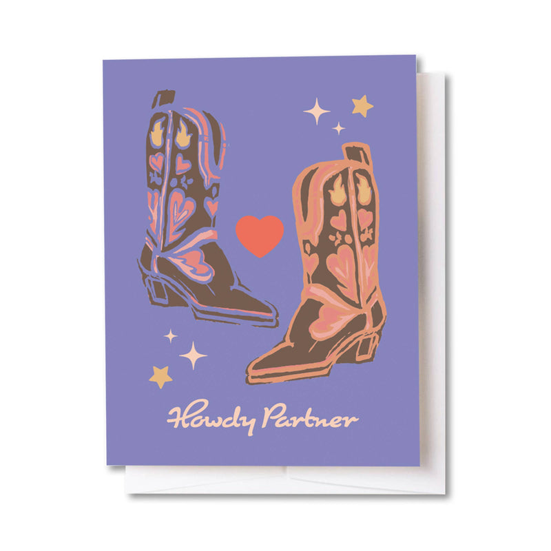 Howdy Partner Boots Card-zoom-