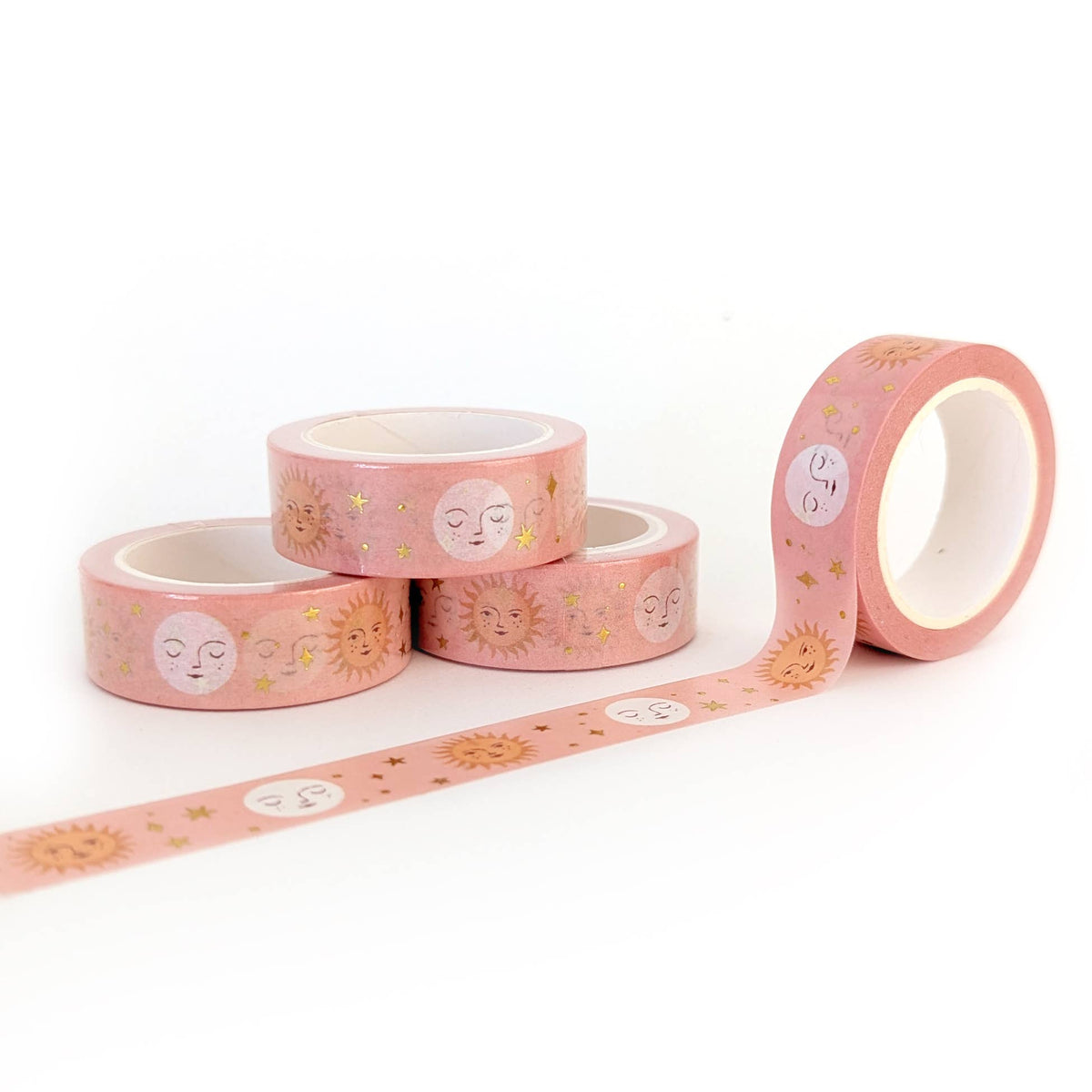 Sun & Moon Gold Foil Washi Tape