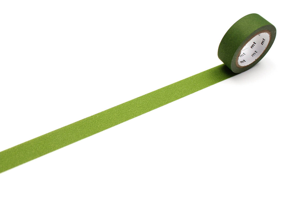 Matte Olive Green Washi Tape-3
