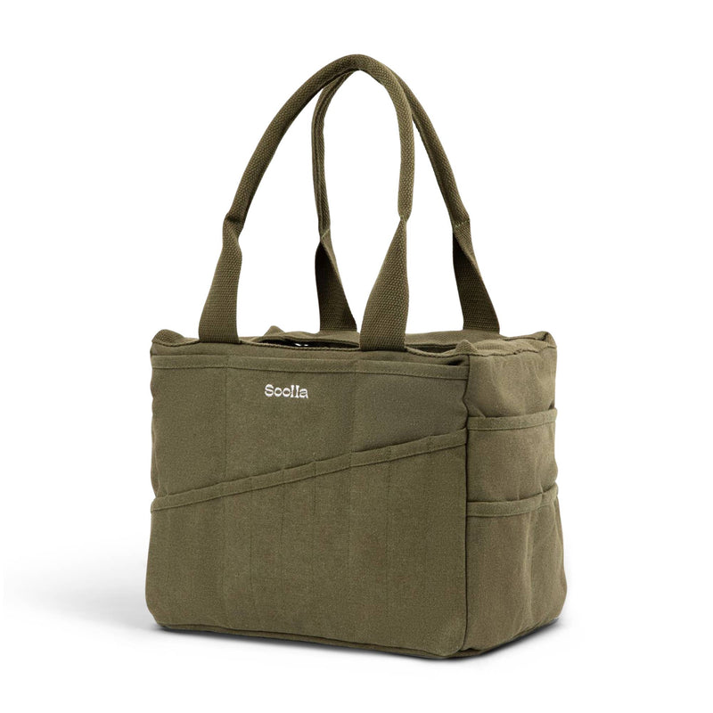 Soolla Studio Artist Bag, Forest Green, Craft Tool Bag-zoom-