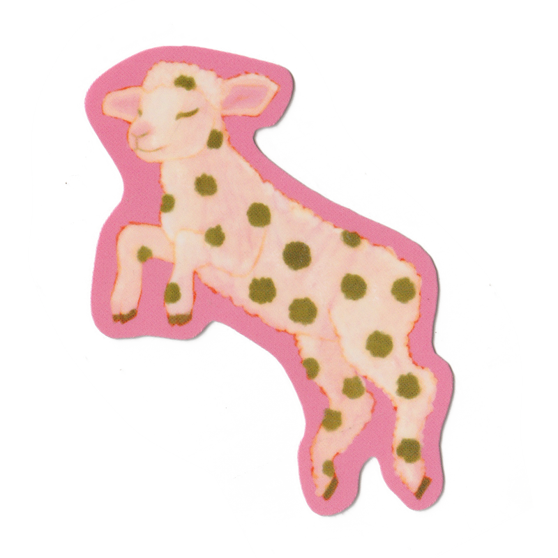 POLKA DOT LAMB! Sticker-zoom-