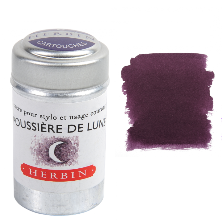Herbin Fountain Pen Ink Cartridges - Tin of 6-zoom-3