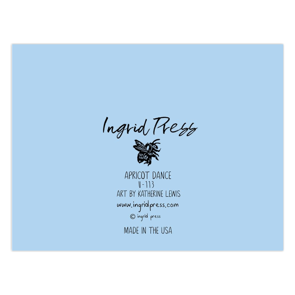 Apricot Dance Card