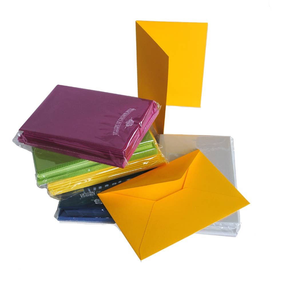 Original Crown Mill Color Vellum Folded Cards-zoom-1