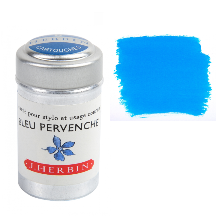 Herbin Fountain Pen Ink Cartridges - Tin of 6-zoom-2