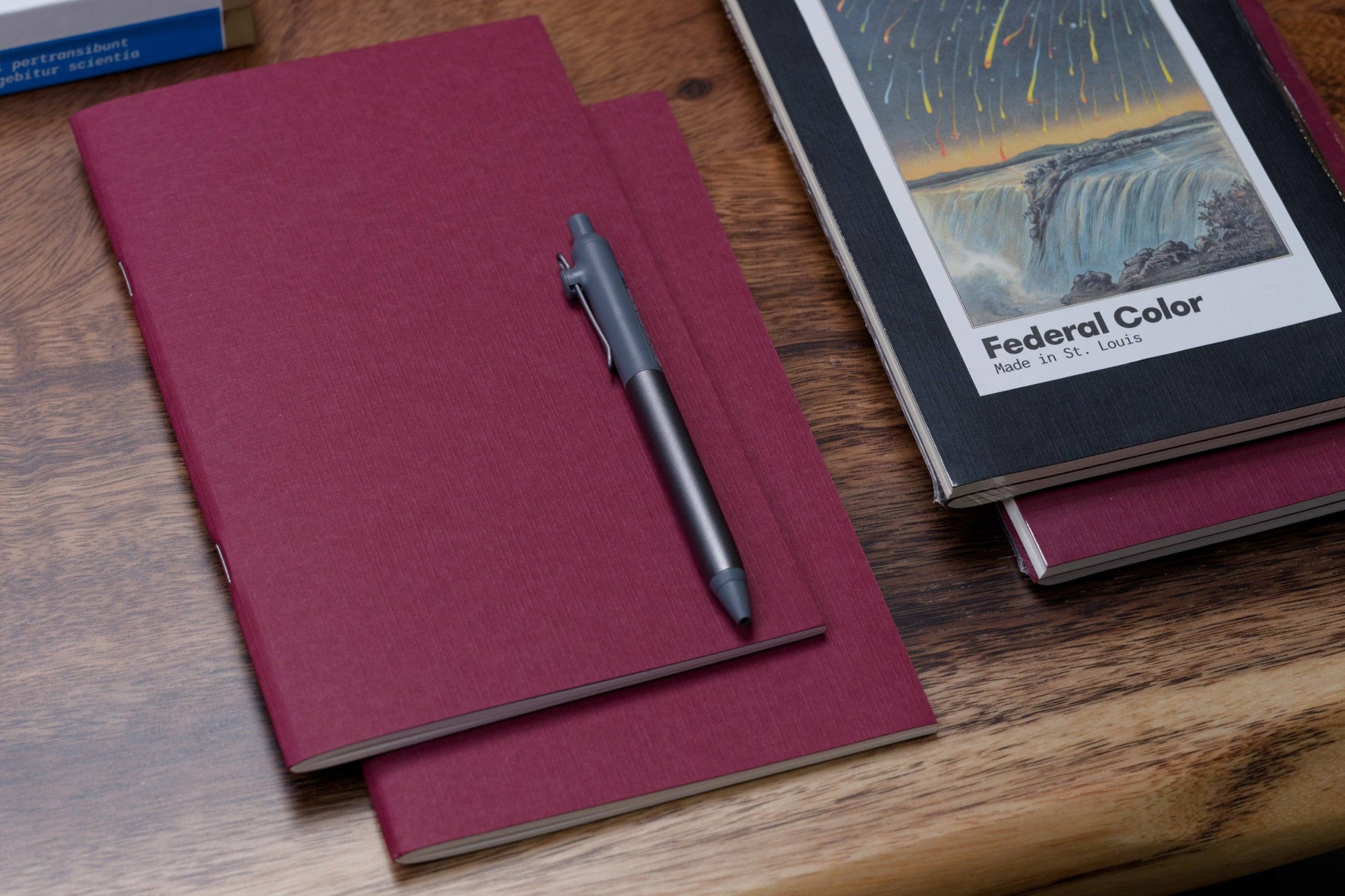 #204 Idea Notebooks, Set of Two, Wine/White-3