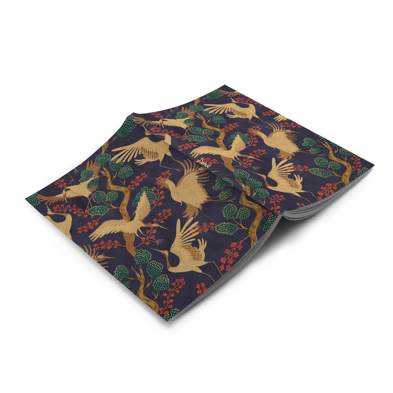 Cranes Soft Touch Classic Layflat Notebook-zoom-