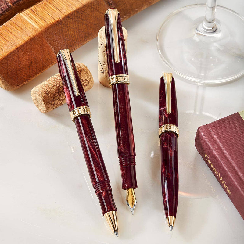 True Writer Classic Bordeaux Fountain Pen - Fine Nib-zoom-